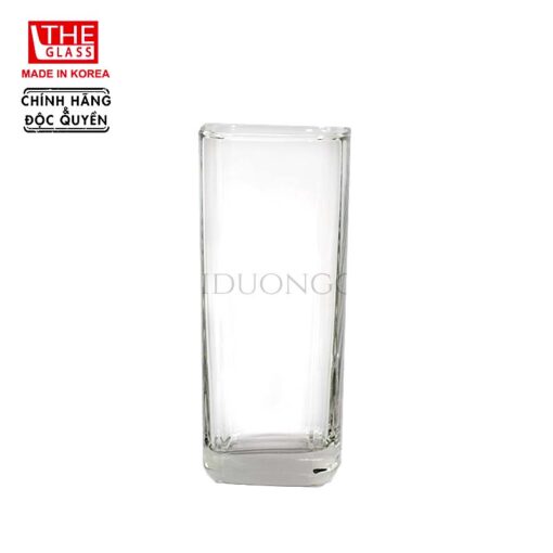 bộ 6 cốc thủy tinh cao vuông miệng 355ml Hàn Quốc The Glass-B144