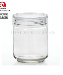 Lọ đựng thủy tinh 0,75 lít bạc, nắp nhựa kháng khuẩn Nhật Bản Aderia M-6631