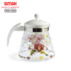 Bình trà thủy tinh chịu nhiệt 1,2 lít hoa trà đỏ Camellia Simax Otto