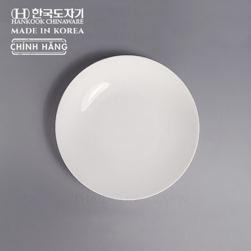 Đĩa trắng sâu lòng cỡ trung 15cm sứ cao cấp Hàn Quốc Hankook CHB-0011
