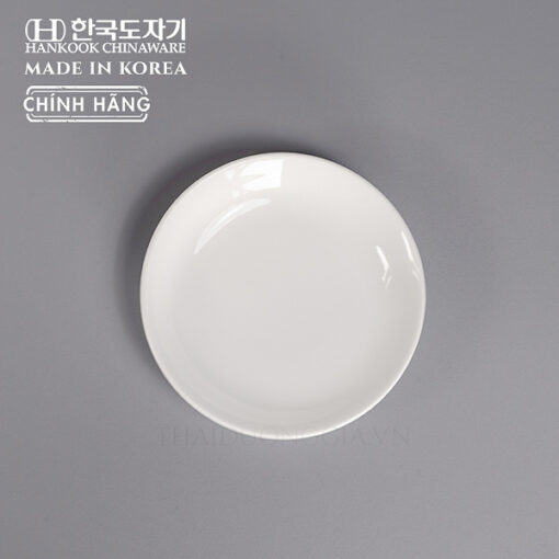 Đĩa trắng sâu lòng cỡ bé 10cm sứ cao cấp Hàn Quốc Hankook CHB-0012