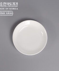 Đĩa chấm sâu lòng 8cm sứ trắng cao cấp Hàn Quốc Hankook CHB-0013