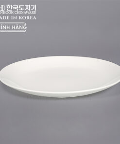 Đĩa trắng tròn cỡ to 26cm sứ cao cấp Hàn Quốc Hankook CHB-0003