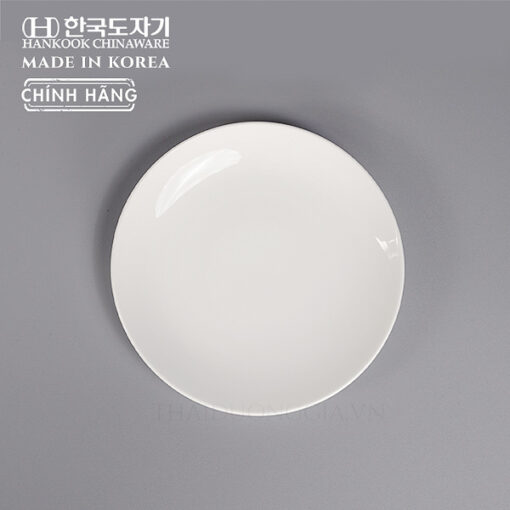 Đĩa trắng tròn 15cm sứ cao cấp Hàn Quốc Hankook CHB-0006