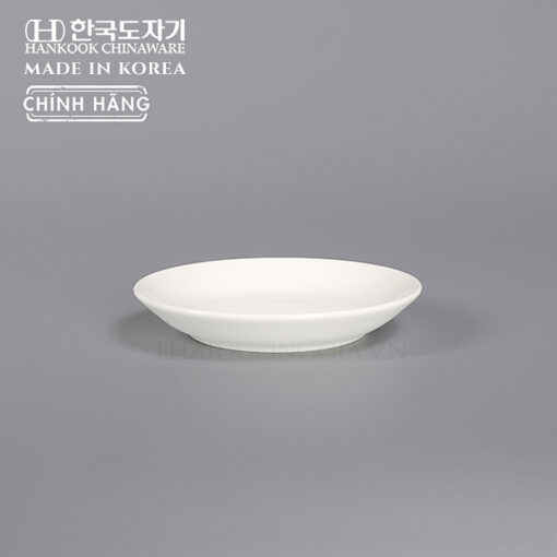 Đĩa trắng tròn cỡ bé 10cm sứ cao cấp Hàn Quốc Hankook CHB-0007