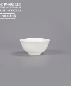 Bát ăn cơm sứ trắng cao cấp Hàn Quốc 11,8cm Hankook HOB-0053