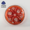 Đĩa pha lê không chì to màu cam 30cm Ba Lan Irena - Pinwheel 839199 (0001-30C)
