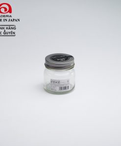 Lọ đựng gia vị, đồ khô thủy tinh nắp hợp kim màu bạc chống gỉ 200ml Nhật Bản Aderia S-2065-B
