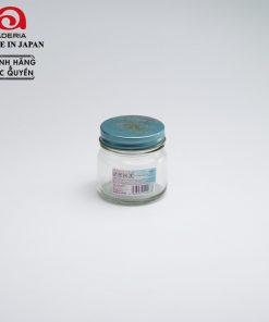 Lọ đựng gia vị, đồ khô thủy tinh nắp hợp kim màu xanh chống gỉ 200ml Nhật Bản Aderia S-2067-X