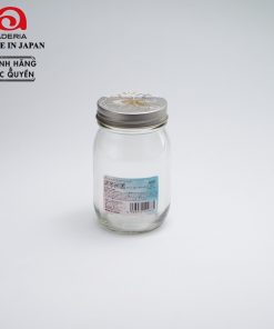 Lọ đựng gia vị, đồ khô thủy tinh nắp hợp kim màu bạc chống gỉ 450ml Nhật Bản Aderia S-2068-B